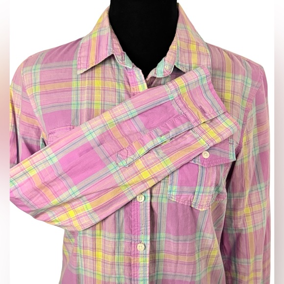 Aeropostale plaid button up (not flannel) - Picture 2 of 6